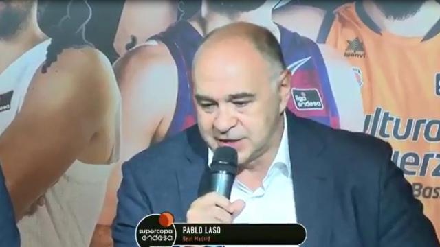 Pablo Laso sobre la Supercopa. Foto: Twitter (ACBCOM)