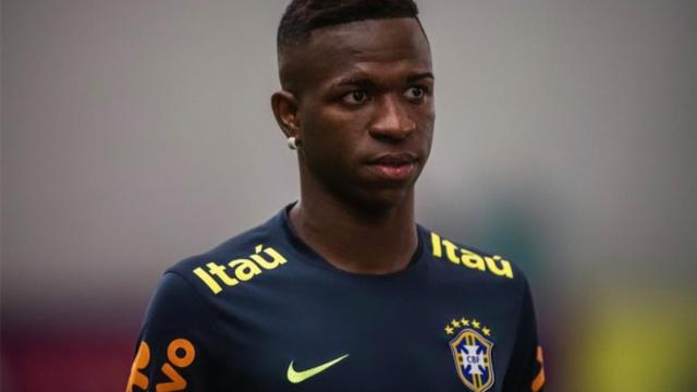 Vinicius, en la concentración de Brasil. Foto: Instagram (@viniciusjunior)