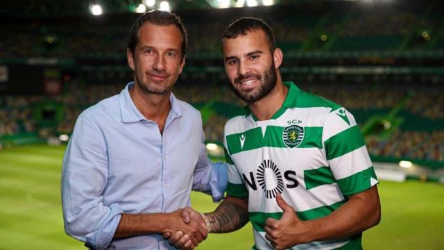 Jesé Rodríguez, en su presentación con el Sporting de Portugal