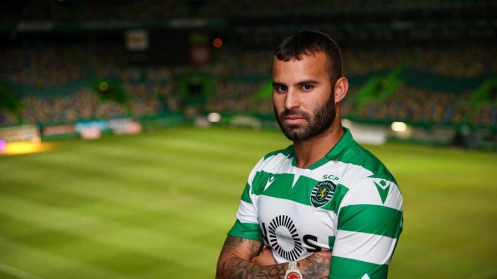 Jesé Rodríguez, en su presentación con el Sporting de Portugal