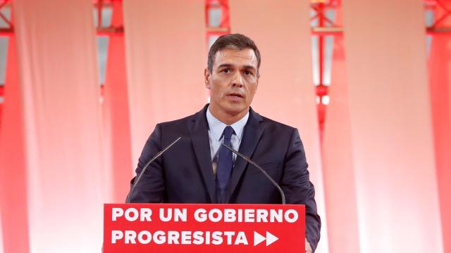 El presidente del Gobierno en funciones, Pedro Sánchez, durante un acto en Madrid.