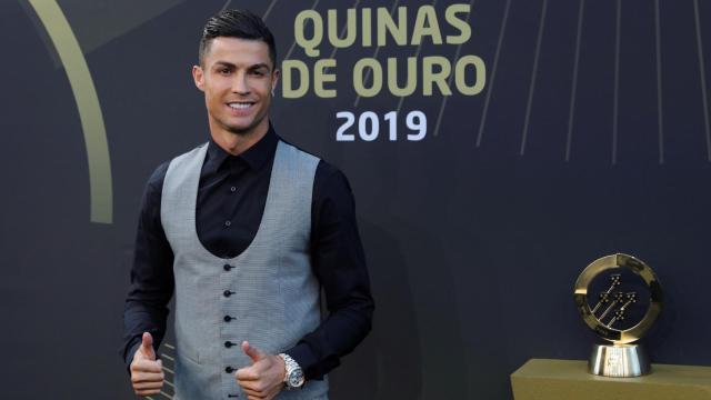 Cristiano Ronaldo en la gala Quinas de Ouro en Portugal