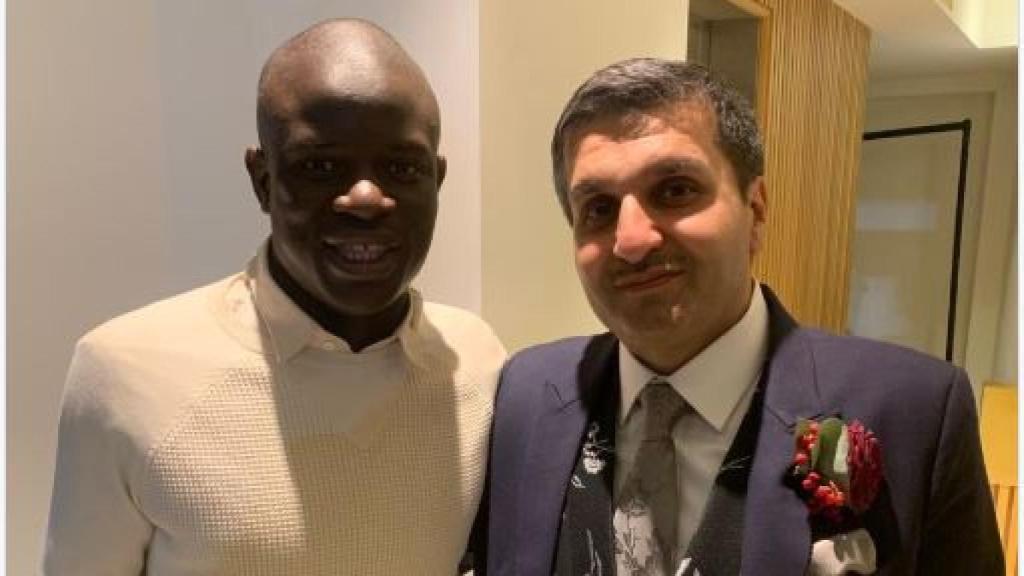 Kanté y Frank Khalid. Foto: (@FrankKhalidUK)