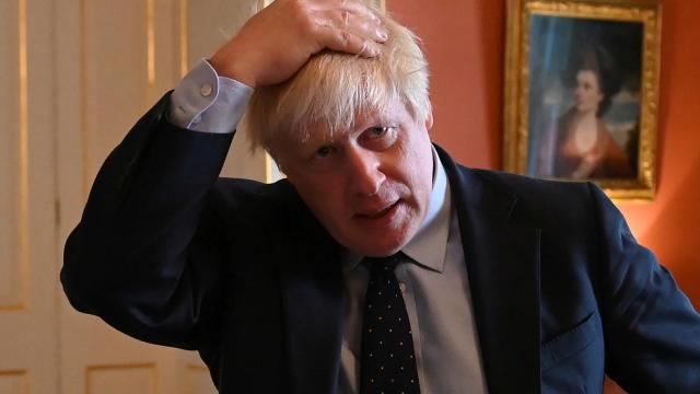 Boris Johnson este martes en Downing Street