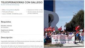 Trabajadores de R advierten que se buscan teleoperadoras con gallego en Bilbao