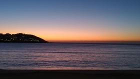 Así fue la espectacular puesta de sol de ayer en A Coruña