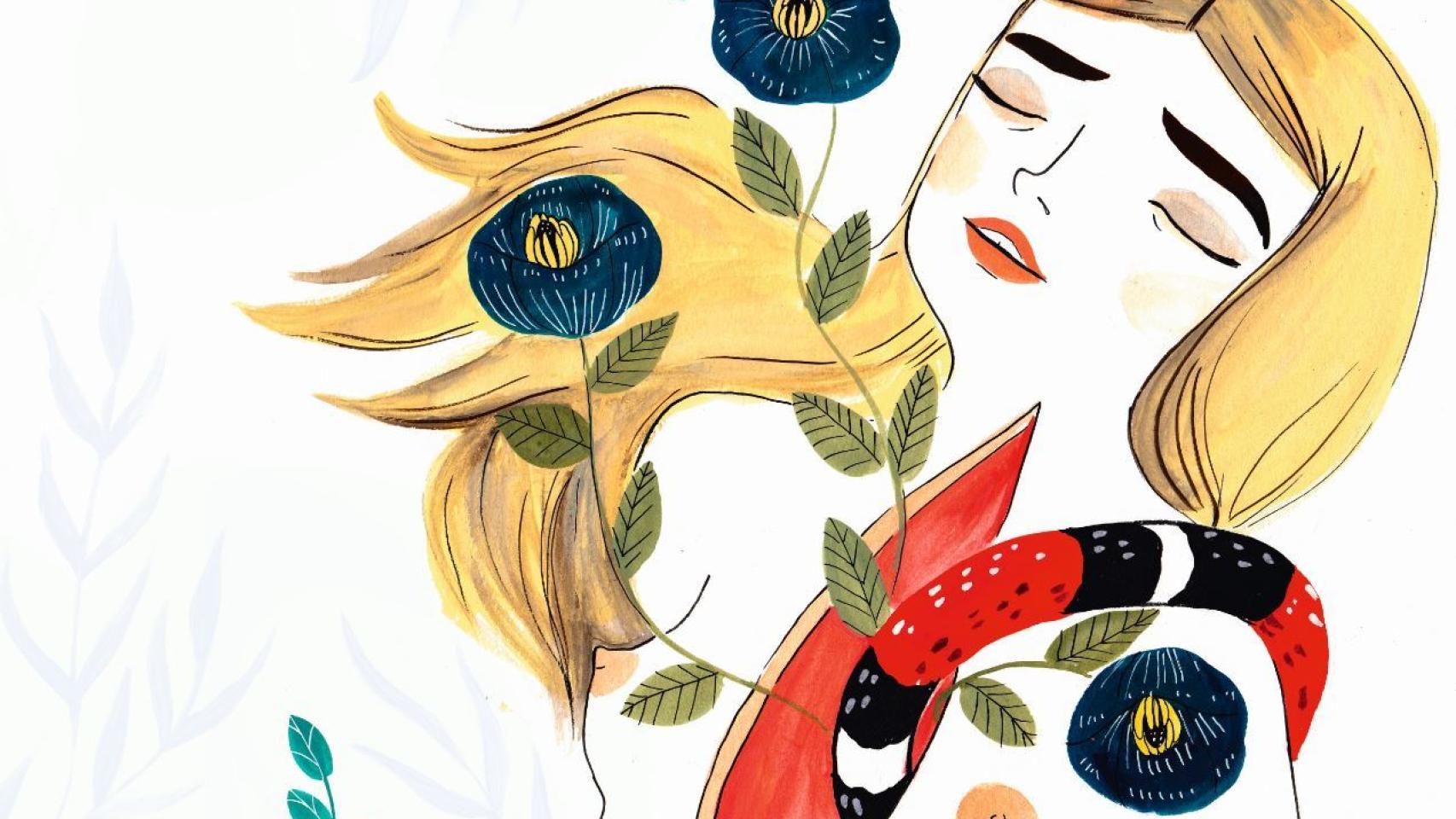 Una de las ilustraciones de El placer, de María Hesse.