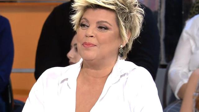 Terelu Campos en una de sus colaboraciones en Telecinco.