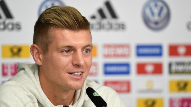 Kroos, en rueda de prensa con Alemania