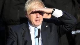 Boris Johnson, este jueves en una visita  a West Yorkshire