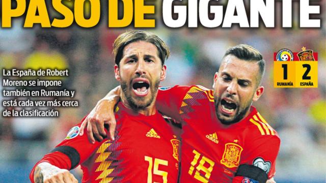 La portada del diario Sport (06/09/2019)