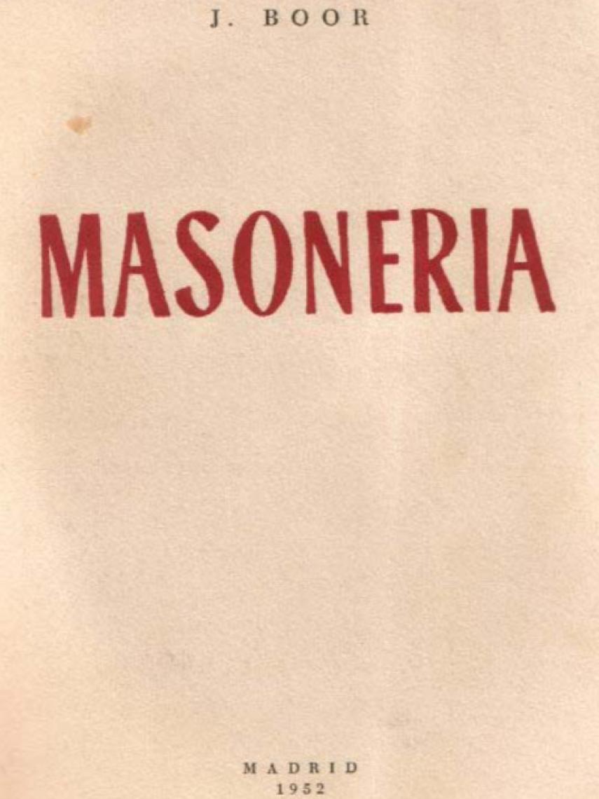 Portada de 'Masonería'.