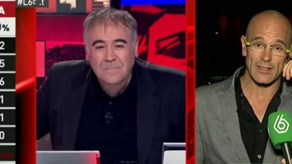 Antonio García Ferreras charla con Raúl Romeva en 'Al rojo vivo: Objetivo Cataluña'