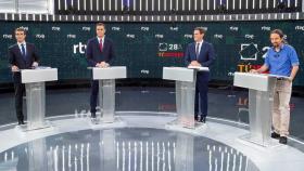Imagen del debate a cuatro celebrado de cara al 28-A en RTVE.