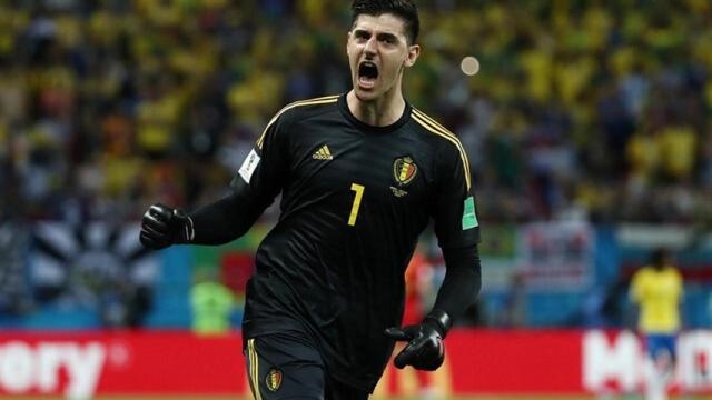 Courtois con Bélgica.