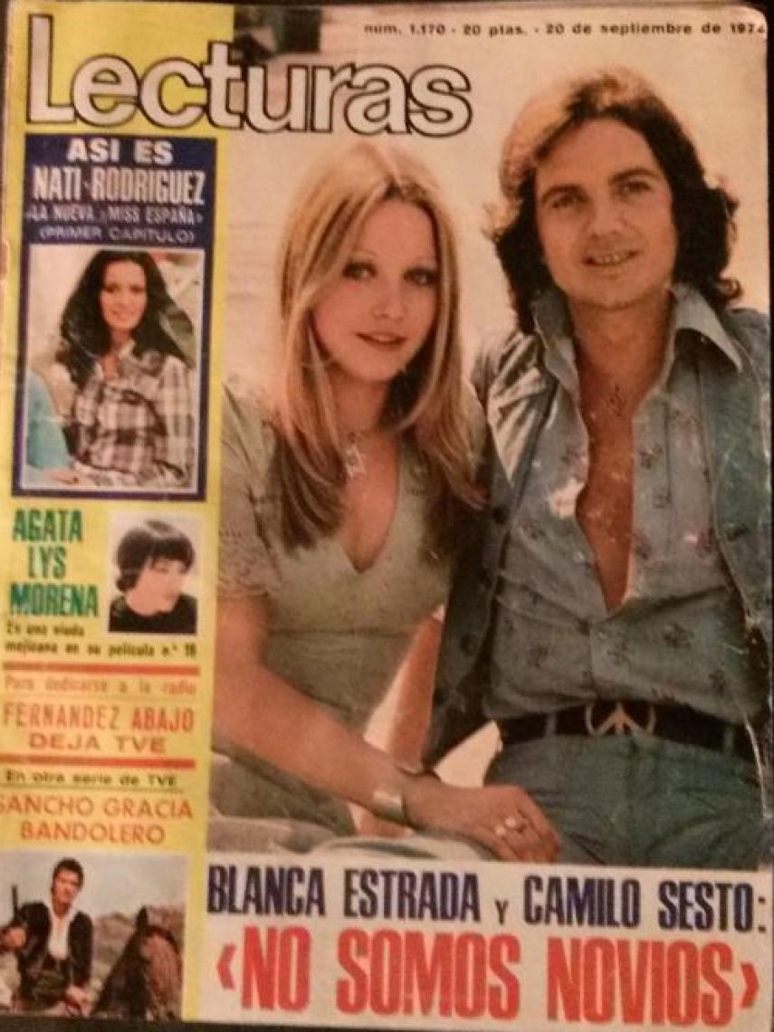 Portada de la revista 'Lecturas' en la que Marcia Bell desmiente su romance con Camilo Sesto.