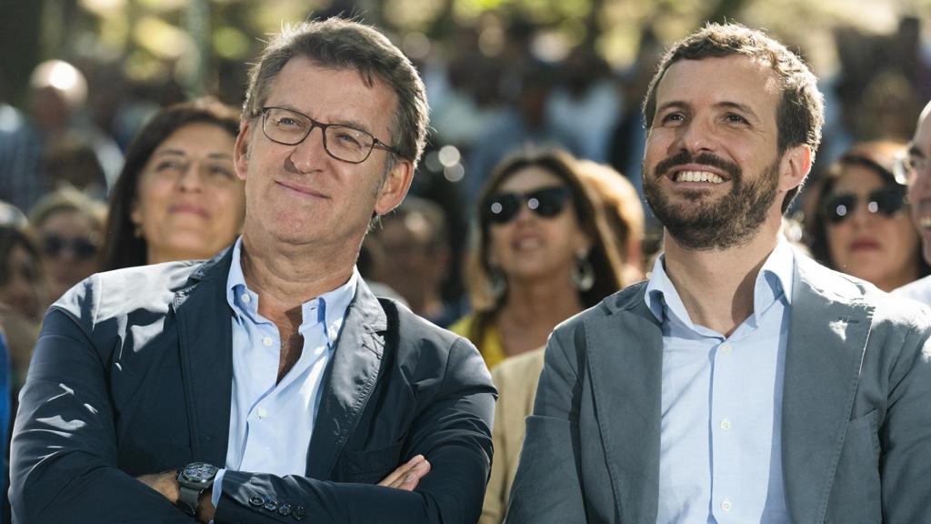 Pablo Casado y Alberto Núñez Feijóo.