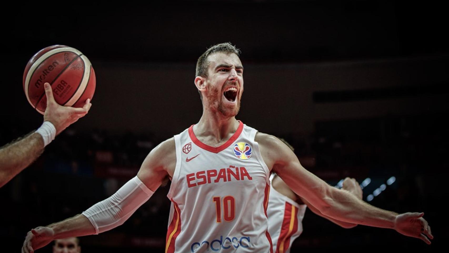 Claver, durante el duelo ante Serbia en el Mundial de China