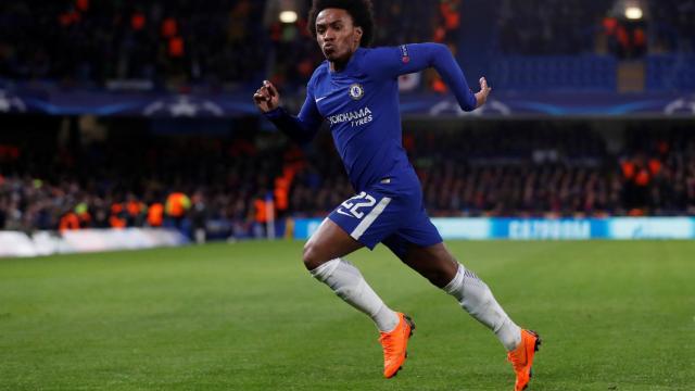 Willian, en un partido del Chelsea