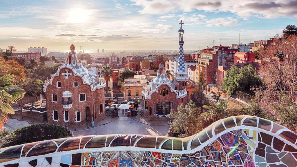 El Parque Güell de Barcelona.