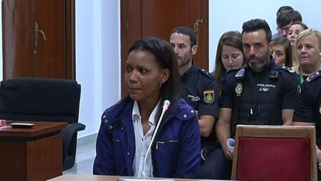 Ana Julia durante su intervención de este martes en la Audiencia Provincial de Almería