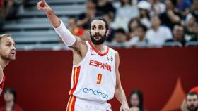 Ricky Rubio, durante un momento del partido. Foto: fiba.basketball.es