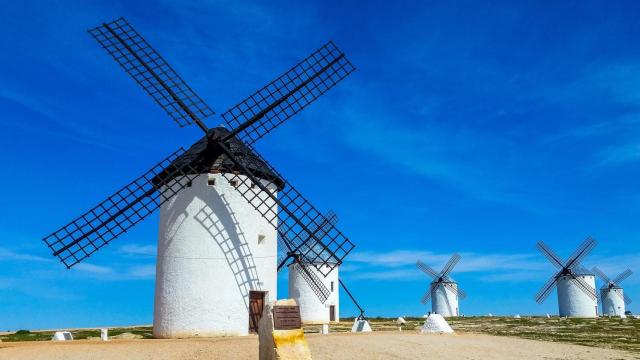 Los molinos de Campo de Criptana, en Ciudad Real.