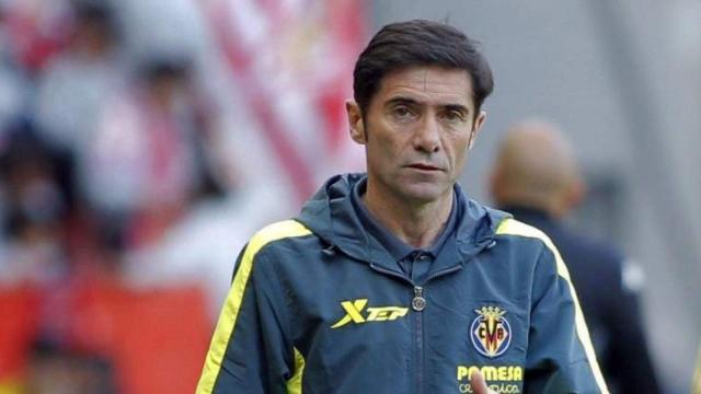 Marcelino, durante su etapa en el Villarreal