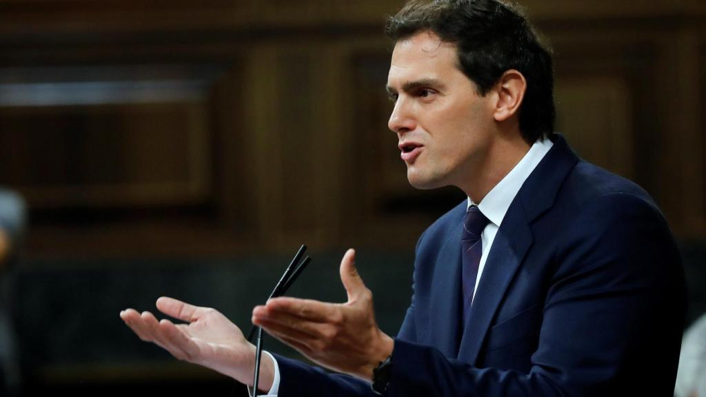 Albert Rivera, este miércoles en el Congreso.