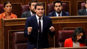 El líder de Ciudadanos, Albert Rivera, este miércoles en el Congreso.