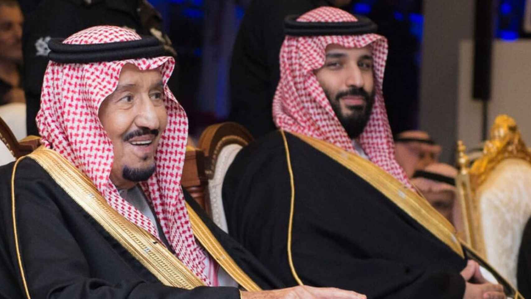 El rey Salmán bin Abdluzaziz y su heredero, el príncipe Mohamen bin Salman.