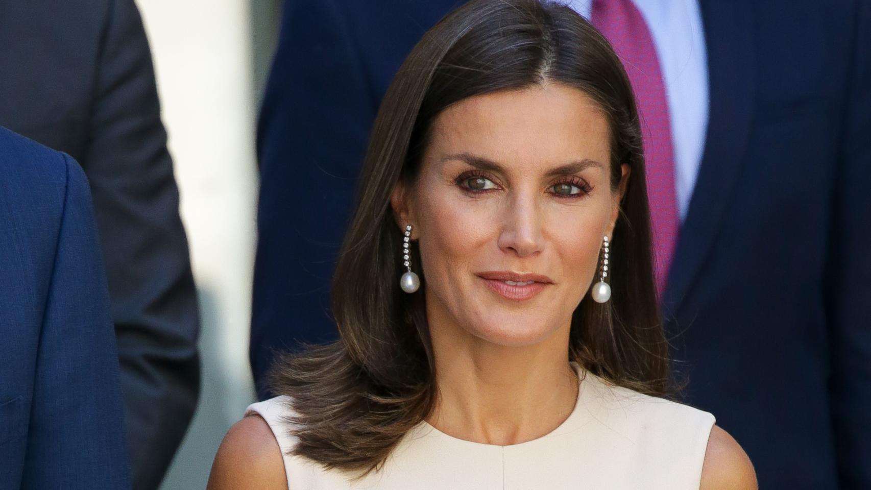 La reina Letizia en el Archivo de Indias de Sevilla este jueves por la mañana.