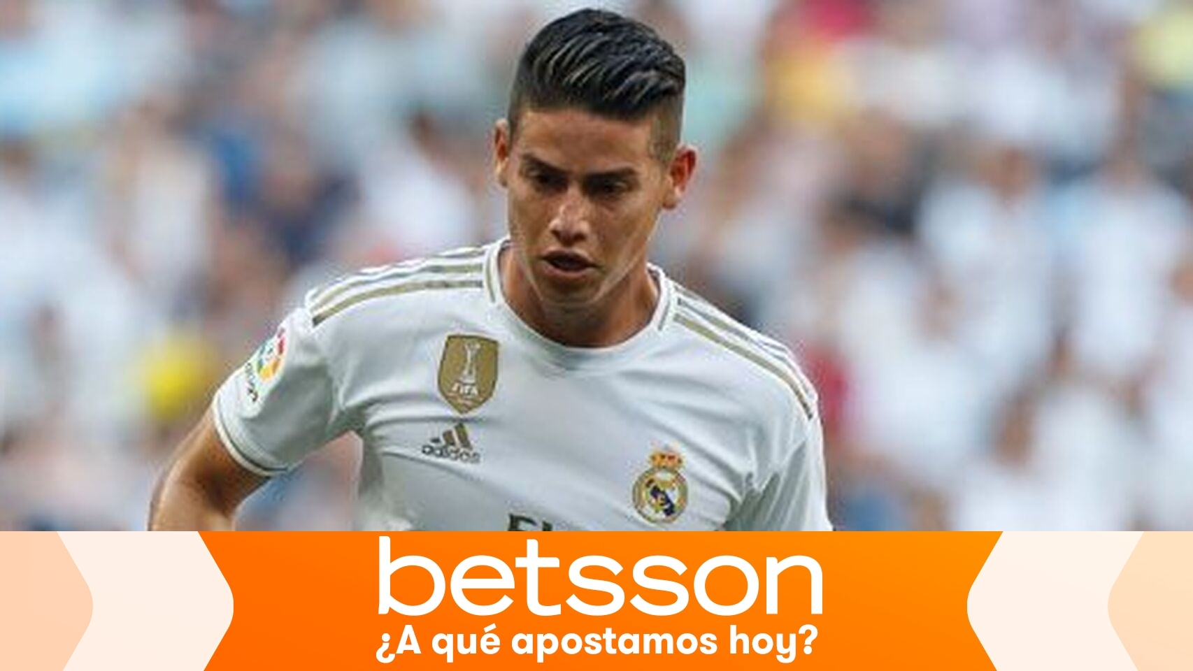 James Rodríguez, en un partido del Real Madrid