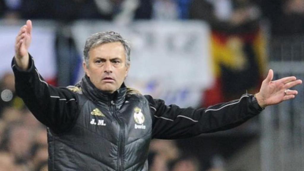 Mourinho, en un partido del Real Madrid