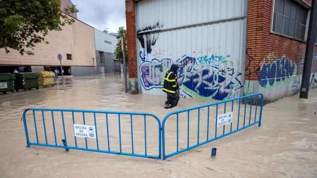 Imagen de los efectos de DANA en la zona del Mediterráneo.