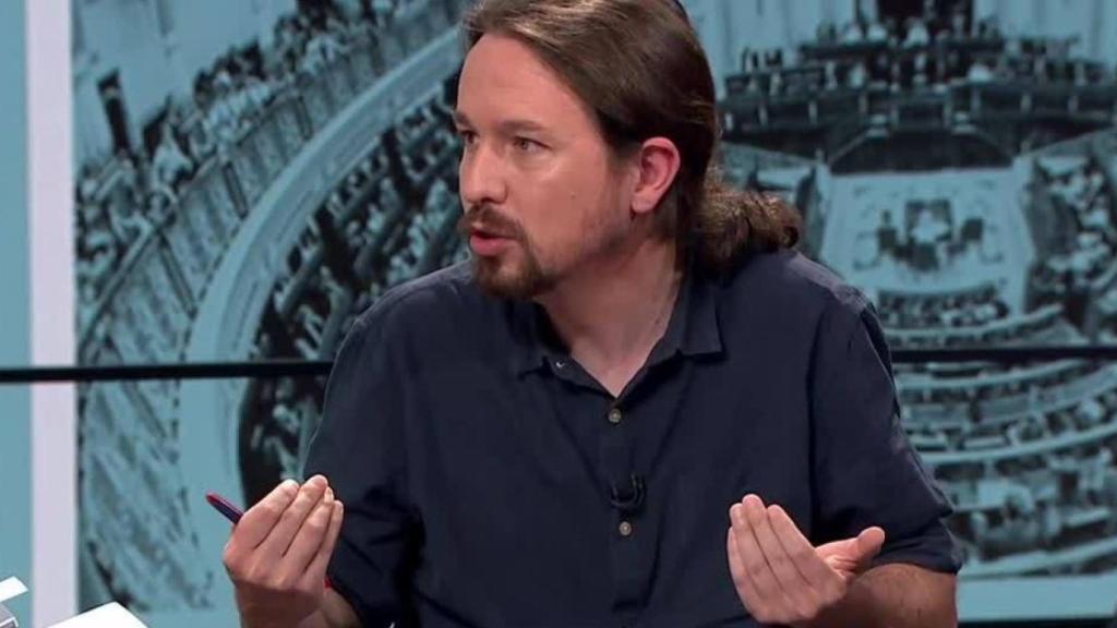 Pablo Iglesias durante una entrevista este viernes.