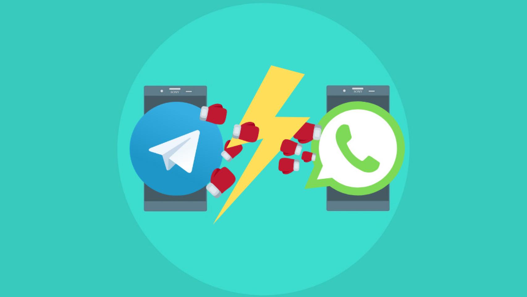 WhatsApp promociona sus adjuntos y Telegram le hace un «zasca»