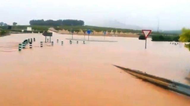 Imagen del temporal este jueves en la provincia de Albacete