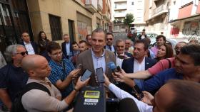 El secretario general de Vox, Javier Ortega Smith, este sábado en Salamanca.