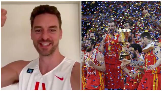 Pau Gasol felicita a la Selección