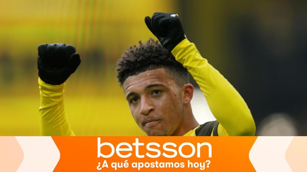 Jadon Sancho, en un partido del Borussia Dortmund