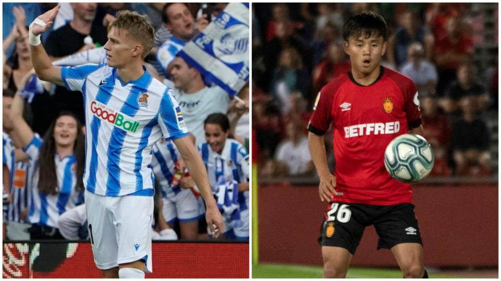 Odegaard y Kubo