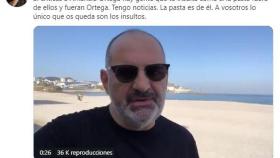 El mensaje se grabó con la playa del Orzán de fondo