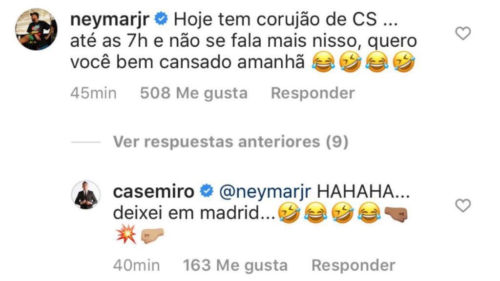 La broma de Neymar a Casemiro antes del PSG - Real Madrid