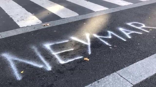 Pintadas contra Neymar