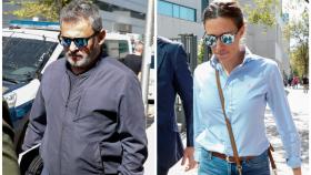 Miki Nadal y Carola Escámez este martes llegando al tribunal.