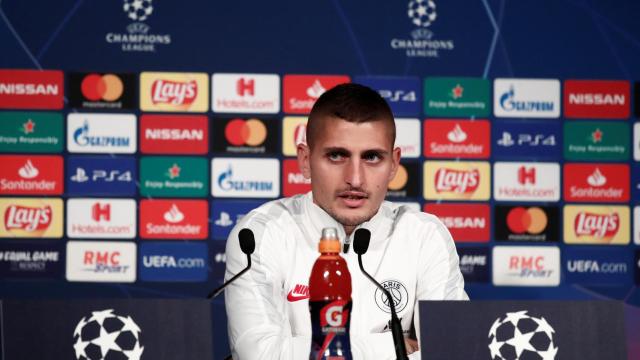 Verratti, en rueda de prensa previa a la Champions League