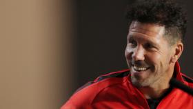 Simeone, en rueda de prensa de la Champions League