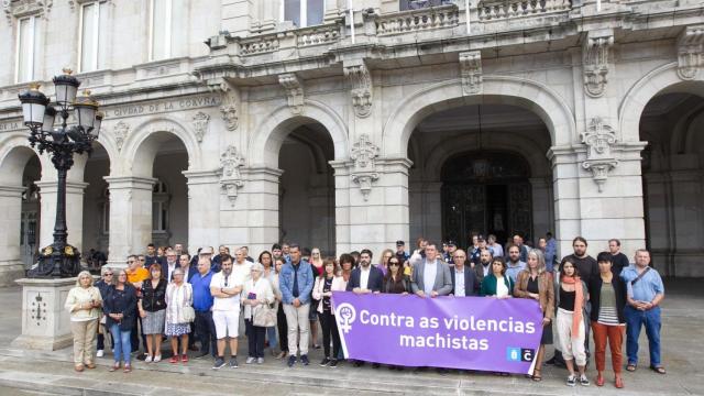 Concentración a las puertas de María Pita