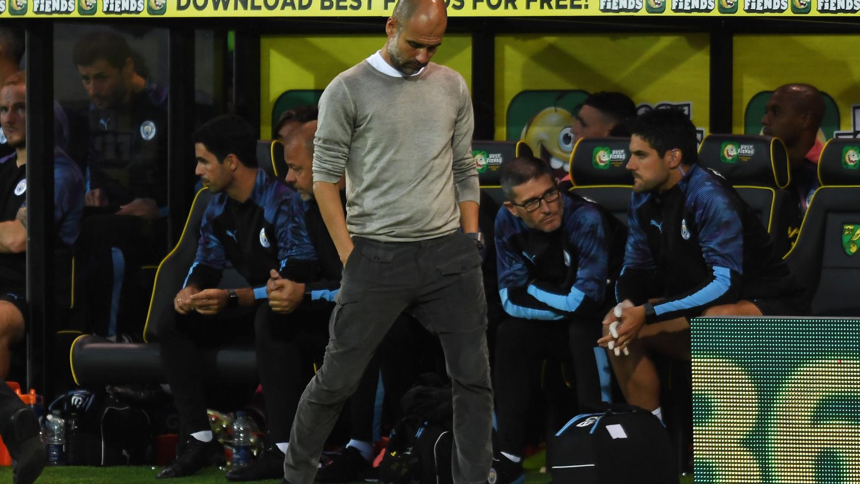 Guardiola frente al Norwich